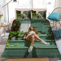 3D Printed Singer L-Lana Del-Rey Bedding Set Singer Duvet Cover Double Twin Full Queen King Adult Kids Bedclothes Quilt Cover 135x200cm