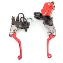 For Honda CRF300L CRF250L Rally Dirt Bike Motorcycle Master Cylinder Reservoir Brake Clutch Lever CR CRF XR Hydraulic Brake raudona