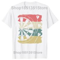 Retro Vintage Dartboard Dreams Darts Player Tee Tops Round Neck ShortSleeve Fashion Tshirt Clothing Casual Basic Tshirts S
