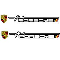 Automobilio emblema Langų valytuvų lipdukas Dekoras Lipdukas Aksesuarai Porsche Cayenne Panamera Macan 911 718 Taycan Boxster Cayman 918