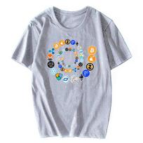 Bitcoin Shirt Cryptocurrency Crypto Miner Bitcoin BTC Crypto Design TShirt Unisex Bitcoin Coin T Shirt Cotton Tees Streetwear S
