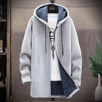Men's Windbreaker Autumn Korean Style Mid Long Length Jacket Spring and Autumn Loose Oversized Versatile Men's Jacket M