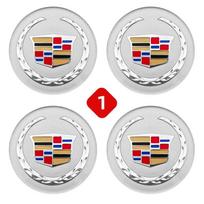 4 pieces 67mm Car Wheel Center Hub Cap Rim Cover for Cadillac CT5 STS XLR CT4 GT4 SLS SLR XT6 Escalade XT4 XT5 SRX XTS ELR BLS