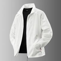 Men Summer Windbreaker Zip Pockets Uv Sun Protection Jackets Breathable Ultra-light Working Clothes Outdoor Skin Thin Coats M balta