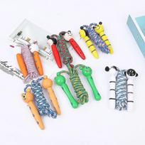 Kids Skipping Rope Random Color Adjustable Children Jump Rope With Wooden Handle For Boys And Girls Exercise Outdoor Activity