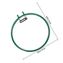 Plastic Round Embroidery Hoop Diameter Adjustable Stitching Circle Cross Stitch Frame Needlework for DIY Art Home Decoration žalia