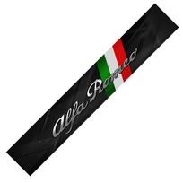 Anglies pluošto spalvos automobilio priekinio stiklo lipdukas Alfa Romeo logotipui Stelvio Brera Giulia 166 156 159 147 155 Mito GT Giulietta