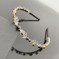Pearl headband fashion hairband black