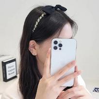 Party Rabbit Pearl Hairband (23HB006) black