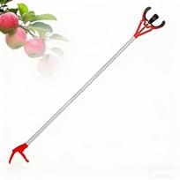 1Pc High-Reach Fruit Picker Lightweight Design For Comfortable Long-Term Use Stable Stand For Easy Picking Suitable For Apples Pears Persimmons raudona