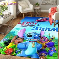 New Cartoon Stitch Carpets Kids Crawling Carpets Living Room Tea Table Mats Bedroom Rug Washable Floor Mats Household Area Mat 40cm x 60cm