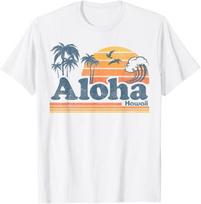 Aloha Hawaii Vintage Beach Summer Surfing 70s Retro Hawaiian T-Shirt Unisex T-Shirt XXXXL