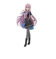SEGA Desktop x Decoration Collection Hatsune Miku Colorful School World Megurine Luka - Stage! rožinė
