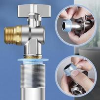 50PCS Faucet Leak-proof Sealing Gasket Washer Silicone Raw Belt Triangle Valve Rubber Pipe Hose Prevent Dripping Leakage Plug White