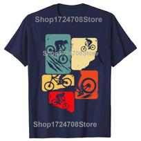Funny Mountain Bike Downhill MTB Biking Cycling Biker Tshirts Unisex Fashion Casual Tshirt 100 Cotton Loose Oversized T Shirt S