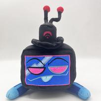 Hazbin Hotel Helluva Boss Hazbin Hotel Peripheral Plush Doll Fizzarolli Jester Demon Stuffed Soft Cartoon Plushie Collectible 15X25CM