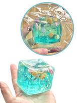 Ocean Themed Sensory Decompression Magic Cube, Decorated With Cartoon Seashells, Conches, Schools Of Fish And Ice Cream Elements United States