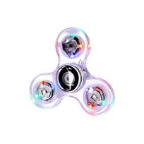 LED Fidget Spinner Rainbow Glowing Hand Spinner EDC Focus Stress Relief Toy Anxiety Relief Fingertip Gyro Toy for for Kids Adult
