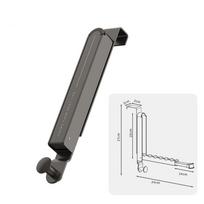 Aluminum Zinc Zinc Alloy Folding Clothes Drying Rack No Drilling Laundry Drying Rack  Kitchen Grey-Style A