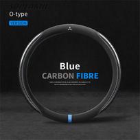 For Mitsubishi Outlander Pajero Asx Colt Lancer EX Evolution X L200 Triton RALLIART Delica Eclipse Car Steering Wheel Cover mėlyna