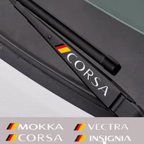4Pcs Car Windshield Wiper Sticker For Opel OPC Astra J H G K Insignia Corsa D B E Mokka Vectra Meriva Auto Accessories MERIVA