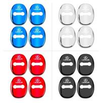 2026 Hot Interior Stickers For Lexus Fsport IS300h NX300h RX400h ES350 GS300 UX GX470 4pcs 3D Car Protect Door Lock Buckle Cover Blue