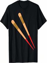Chopstick Easy Sushi And Chopstick Couple Halloween Costume T-Shirt S įvairiaspalvis