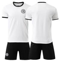 2025 German commemorative edition white football jersey set quick-drying men's new cross-border jersey short-sleeved jersey summer children's size 16/height 95-105cm