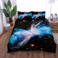 Abstract Space Nebula Duvet Cover Set UK Single Double Queen King US Twin Full King Size Bed Linen Set 200x200cm