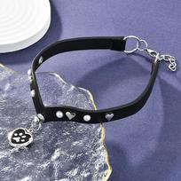 Subculture Punk Cat Claw Leather Rivet Collar Choker Love Leather Necklace Collar Tide