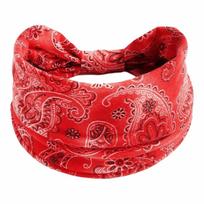 Bohemian Print Wide Headband Cotton Stretch Elastic Knot Soft Yoga Bandana Hair Accessories Workout Headband for Women Girls