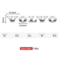3D ABS raidės su logotipu Automobilio galinės bagažinės emblema Lipdukas Volvo Xc60 Xc90 V40 V60 S60 V50 V90 S80 C40 XC40 V70 XC70 C30 C70 T5 T6
