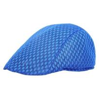 Solid Color Mesh Beret Hollow Sun Hat Breathable Children Forward Cap  Work balta