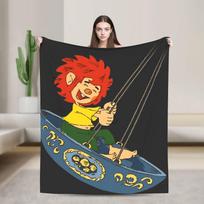 P-Pumuckl Mesti pledas Minkštas Jaukus Estetiškas Pledas Miegamajam Kelionėms Flanelinis Lovatiesė Lovos Užvalkalas 75x90cm