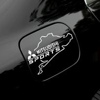 Automobilio kėbulo stiliaus degalų bako dangtelio lipduko dekoracija Lipdukas Aksesuarai Mitsubishi 9 Ralliart EX ASX L200 Colt Outlander Lancer