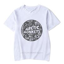 Arctic Monkeys Casual T Shirt Male Funny Rock Music Fashion High Quality Streetwear Harajuku Lady Tee Shirt Slim Fit S