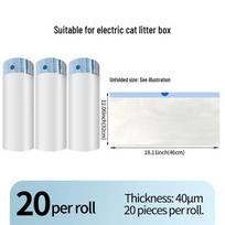 Thick Disposable Drawstring Cat Litter Bags