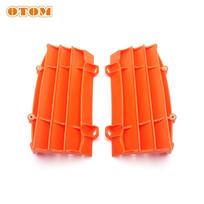 Motorcycle Accessories Radiator Louvers Water Cooling Protector Cooler Guard For KTM HUSQVARNA GASGAS SXF XCF EXC EXCF 2016-2023 oranžinė