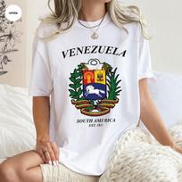 Venezuela Libre Hasta El Final Graphic T Shirts Con Venezuela TShirt Women Unisex Outdoors Breathable Cotton Shortsleev Tops Tee S
