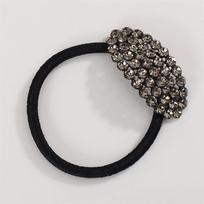 Angel Shushu Crystal Round Cubic Hair Tie Black Stingless Hair Tie Black Hair Tie Scrunchie