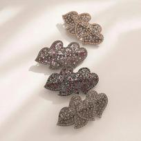 J Lauren Penta Heart Twinkle Cubic Hairpin H0732 Multi Pink