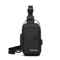 Anti-theft Password Sling Bag USB Charging Port Shoulder Crossbody Bag Men's Chest Bag  Running juoda