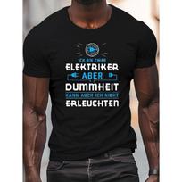 Men's Funny German Electrician Saying T-Shirt -  I'm Not Arguing, I'm Explaining Why I'm Right  (Ich Bin ZWAN) - Lightweight Crew Neck Tee Suitable S juoda