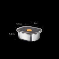 Stainless Steel Food Containers Leak Proof Metal Bento Lunch Box with Sealed Lids BPA Free Healthy Takeaway for Kids & Adults 250ML