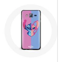 Coque pour Samsung Galaxy J5 2016 Stitch et angel bleu rose