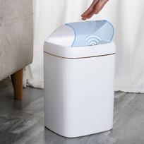 Išmanus indukcinis šiukšliadėžė, automatinė šiukšliadėžė be prisilietimo, patvari miegamajam waterproof white 13L