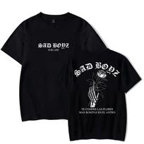 Junior H Las Flores Tee Sad Boyz Tour Merch Print Tshirts Summer Women Unisex Fashion Casual Short Sleeve S