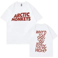 Arctic Monkeys Rock Band T Shirt Fashion Hip Hop Unisex Women Tshirt Clothes Unisexga Short Sleeve Tee Streetwear Trend Tops S