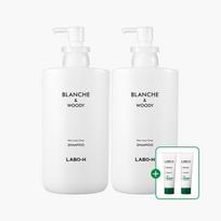 Blanche & Woody Shampoo 750ml x 2 + Scalp Strengthening Shampoo 100ml x 2