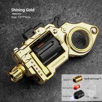 EDC Fidget Toy Alloy Revolver Ring Gun Fun Shooting Stress Relief Mini Metal Collectible Gun Model Fidget Spinner Boys Gifts auksas